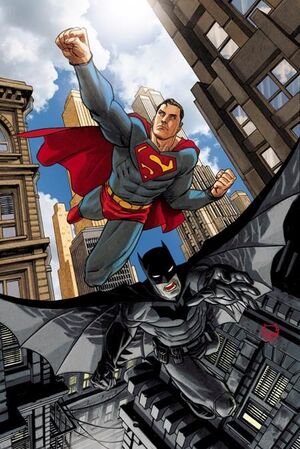 BATMAN SUPERMAN WORLDS FINEST #12 CVR B DAVE JOHNSON CARD STOCK VAR