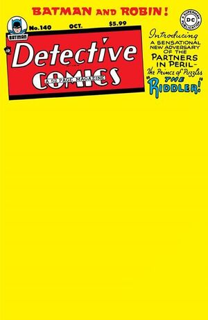 DETECTIVE COMICS 140 FACSIMILE EDITION #1 BLANK